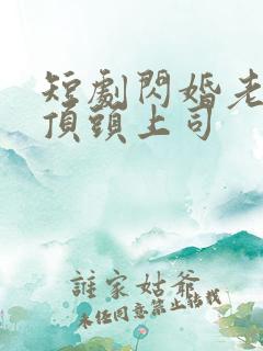 短剧闪婚老公是顶头上司