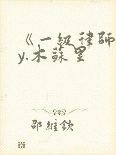 《一级律师》by.木苏里