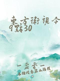 东方卫视今晚19点30