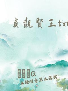 贞观贤王txt