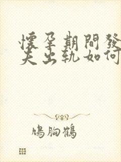 怀孕期间发现丈夫出轨如何处理