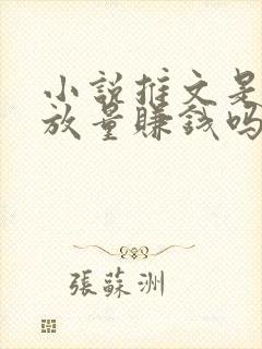 小说推文是靠播放量赚钱吗