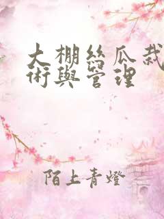 大棚丝瓜栽培技术与管理