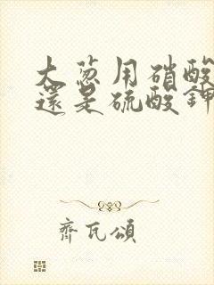 大葱用硝酸钾好还是硫酸钾好