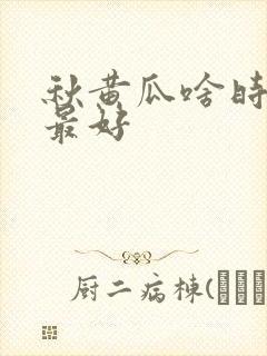 秋黄瓜啥时候种最好