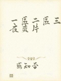 一区二区三区午夜爽片