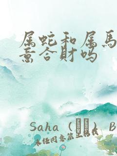 属蛇和属马做生意合财吗
