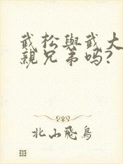 武松与武大郎是亲兄弟吗?