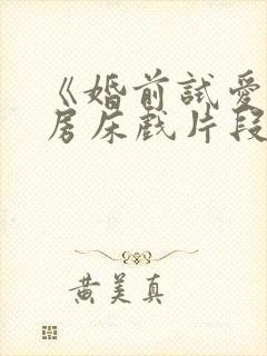 《婚前试爱》圆房床戏片段