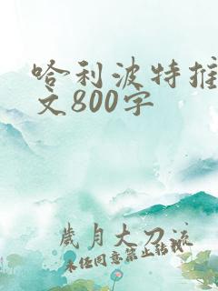 哈利波特推荐作文800字