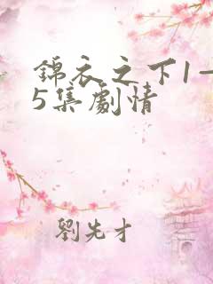 锦衣之下1—55集剧情