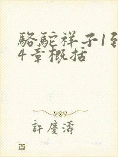 骆驼祥子1到24章概括