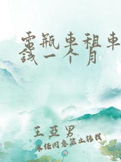 电瓶车租车多少钱一个月