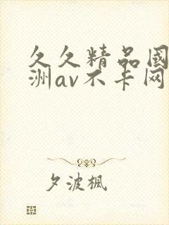 久久精品国产亚洲av不卡网站