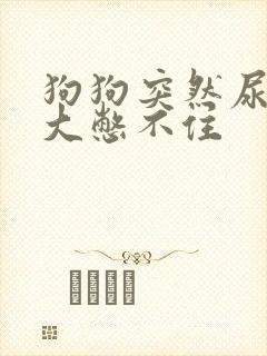 狗狗突然尿量很大憋不住