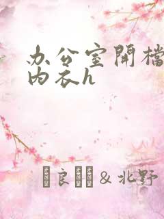 办公室开档情趣内衣h