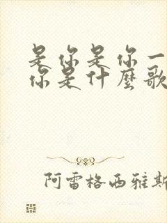 是你是你一定是你是什么歌的歌词