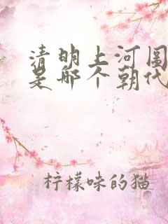 清明上河图密码是哪个朝代的