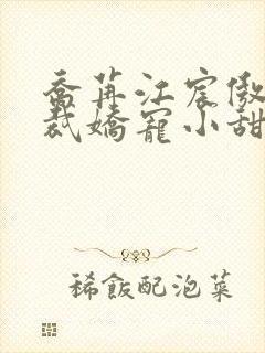 乔苒江宸傲娇总裁娇宠小甜妻全文