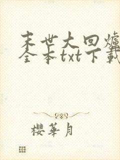 末世大回炉小说全本txt下载