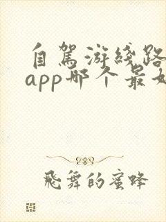 自驾游线路规划app哪个最好