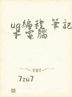 ug编程 笔记本电脑