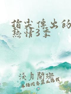 指尖传出的真挚热情3季