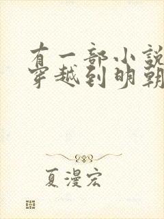 有一部小说主角穿越到明朝当太子