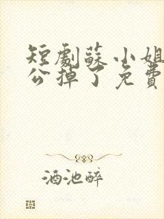 短剧苏小姐你老公掉了免费观看