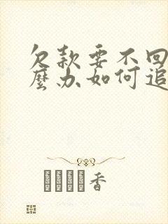 欠款要不回来怎么办如何追回欠款