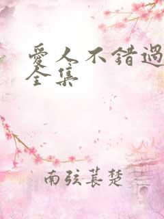 爱人不错过短剧全集