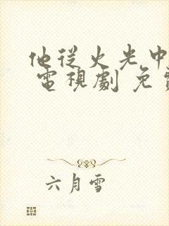 他从火光中走来 电视剧 免费