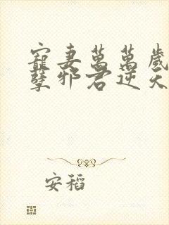 宠妻万万岁 妖孽邪君逆天妃