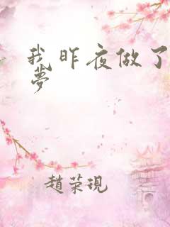 我昨夜做了一个梦