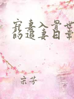 宠妻入骨世子爷的追妻日常