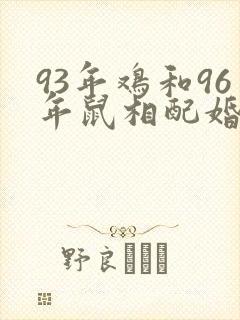 93年鸡和96年鼠相配婚姻如何