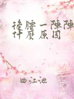 后腰一阵阵刺痛什么原因