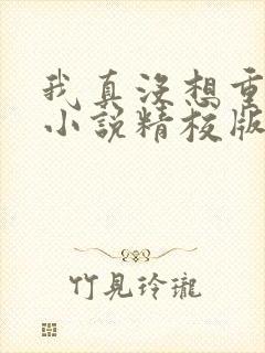 我真没想重生啊小说精校版txt下载 我真没想重生啊小说精校版txt下载