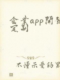 企业app开发定制