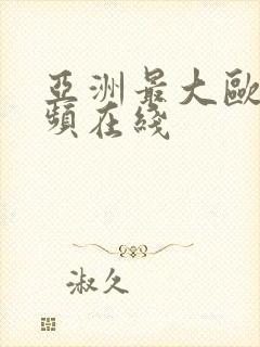 亚洲最大欧美视频在线