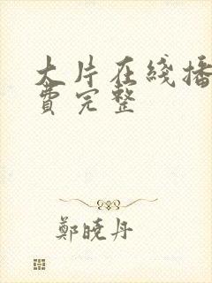 大片在线播放免费完整