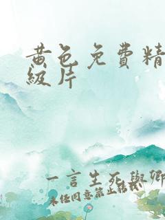 黄色免费精彩一级片