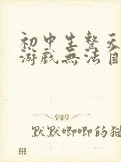 初中生整天沉迷游戏无法自拔怎么办