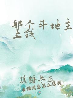 那个斗地主能挣上钱