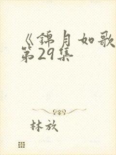 《锦月如歌》 第29集