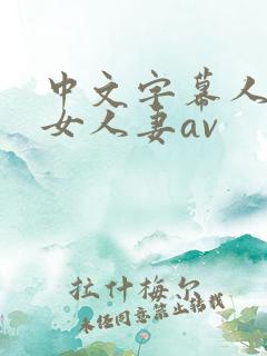 中文字幕人妻熟女人妻av