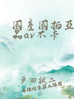 国产国拍亚洲精品av不卡