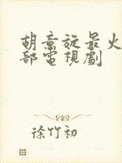 胡意旋最火的三部电视剧
