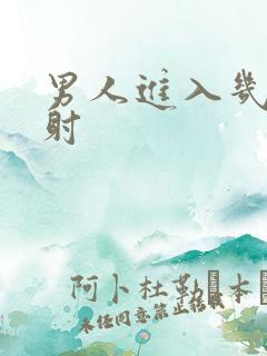 男人进入几下就射