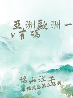 亚洲欧洲一区av有码